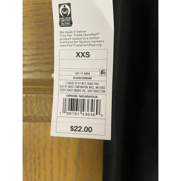 NWT Wild Fable Size XXS Black Flared Split Hem Leggings/Yoga Pants Inseam 31” - Picture 3 of 3